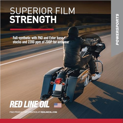 Red Line 42504 20W50 Motorcycle Oil Synthetic - Quart - size: Quart