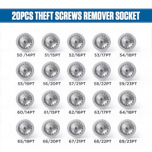 BELEY 20PCS Wheel Lock Nut Key Kit for Porsche VW Touareg - style: 20pcs for Porsche