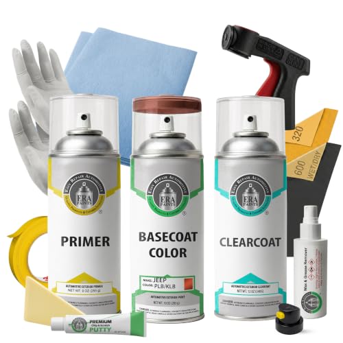 ERA Paints - PLB/KLB - Copper Pearl for JEEP Exact OEM Color Match Automotive Touch Up Paint for Cars - Spray Paint with Premium Spray Nozzle - Pro Kit - Made in USA - style: Spray - Pro Kit