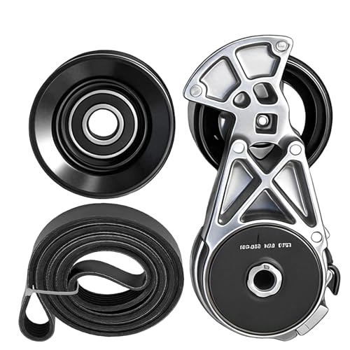 Serpentine Belt Kit With Tensioner And Idler Pulley For Ford - size: Ford Crown Vic, Lincoln Town Car 4.6l (00-02)