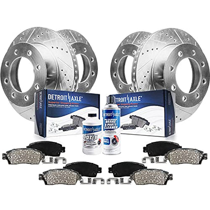 Detroit Axle - Brake Kit for 2011-2019 Chevy GMC Silverado Sierra 2500 HD - size: 10PR1900091/kit