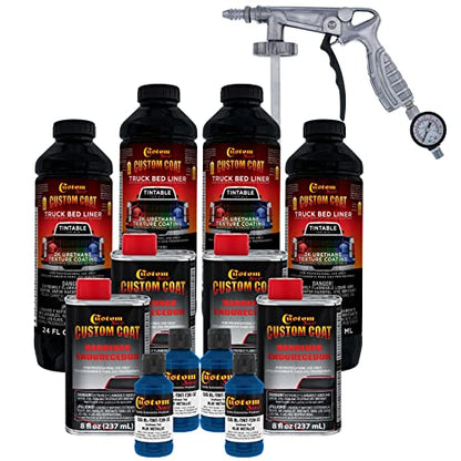 Custom Coat Blue Metallic 1 Gallon Spray-On Urethane Truck Bed Liner Kit