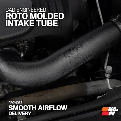 K&N Cold Air Intake System: Dry-Flow Air Filter, Increase Performance & Towing: Compatible with 2011-2025 Dodge/Jeep Durango, Grand Cherokee, 30-1563 - style: Dry Flow Filter