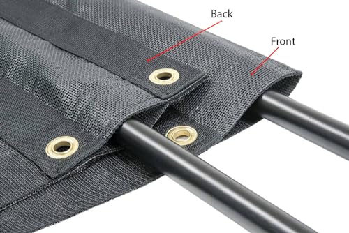 Mytee Products 7' x 16' Dump Truck Vinyl Coated Mesh Tarps Cover with 5 Inch 18oz Double Pocket - size: 7 ft x 16 ft