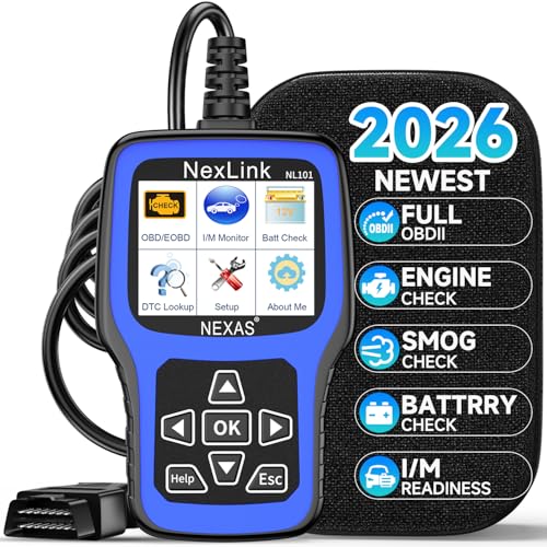 NEXAS NL101 OBD2 Scanner with Battery Tester for All US Vehicles Since 1996 - color: black