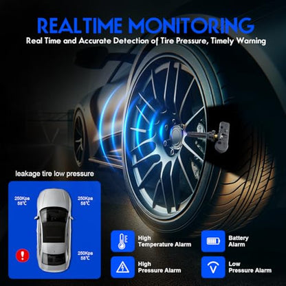TPMS Tire Pressure Monitor Sensor, Compatible with Dodge Ram Charger Journey Challenger Chrysler 300 Jeep Wrangler Grand Cherokee, Replace#56029398AA - color: 56029398AA