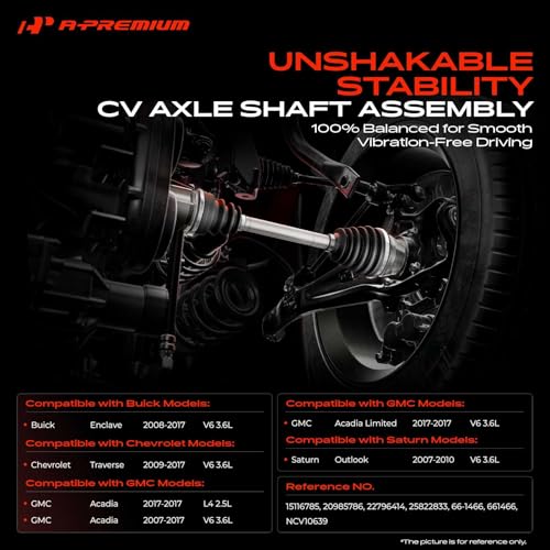A-Premium Front Right Passenger Side CV Axle Shaft Assembly - style: Front Passenger Side