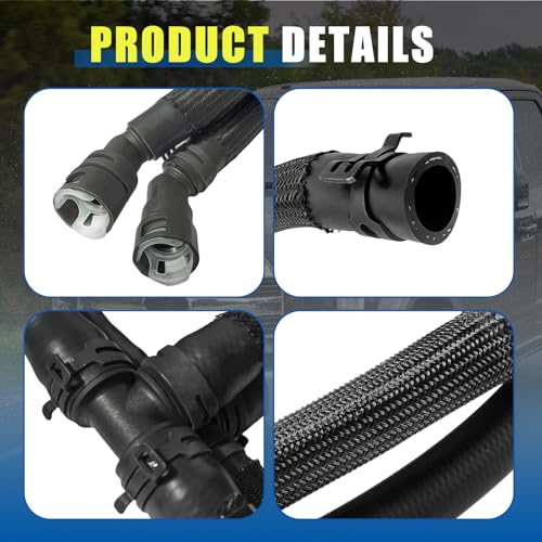 Engine Heater Hose Inlet & Outlet Assembly FL3Z-18472-K 626-802 Compatible With Ford F-150 5.0L 2015-2017