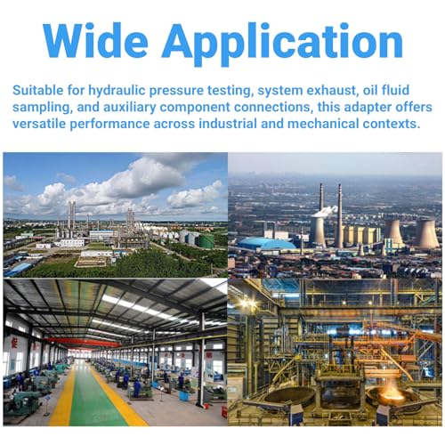 Hydraulic Test Coupling Adapter Kit High Pressure with Sealing Thread for Hose Fitting Oil Measuring Tool(NPT1/4) - size: NPT1/4