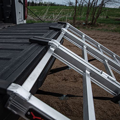Yutrax 78-inch Tri-Fold XL Aluminum Truck, UTV/ATV Loading Ramps - 1750lb Capacity , silver -TX104 - size: 78-Inch Tri-Fold, 1750 lb. Load Capacity