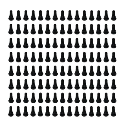 120Pcs TR412 Tubeless Valve Stems, Black Rubber Snap-in Valves Tubeless Tire Valve Stems Replacement for Tubeless 0.453 inches Rim Holes on Standard Auto Tires - size: TR412-120pcs