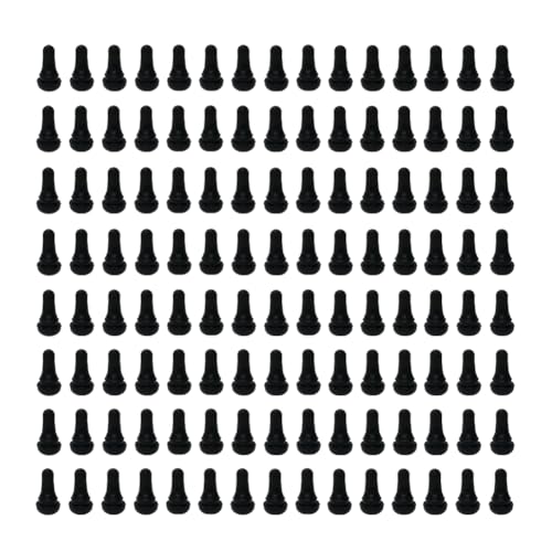 120Pcs TR412 Tubeless Valve Stems, Black Rubber Snap-in Valves Tubeless Tire Valve Stems Replacement for Tubeless 0.453 inches Rim Holes on Standard Auto Tires - size: TR412-120pcs