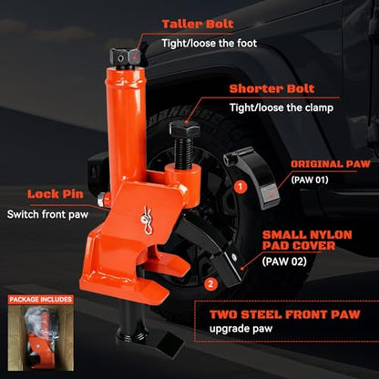 Manual Tire Bead Breaker Tool with Rubber Pad for 38–42 Inch Tires