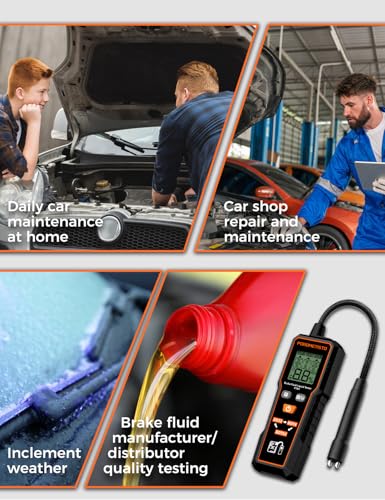 FT01 POROMETISTO Brake Fluid Tester with Flashlight for DOT3,DOT4,DOT5.1