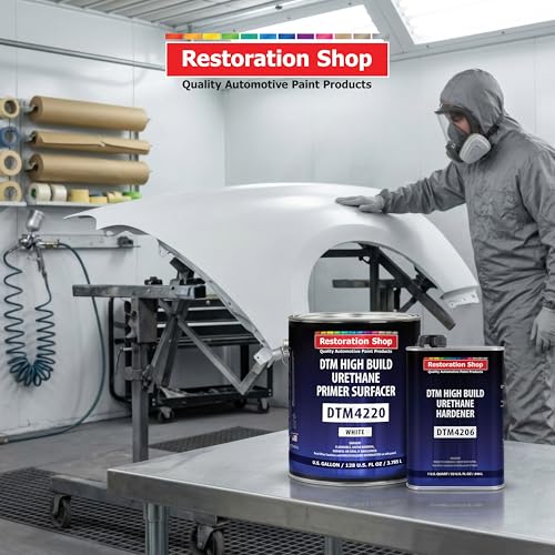 1.25 Gallon 2K High Build Primer Automotive Paint Kit - 1 Gal. White - color: White, size: 128 Fl Oz (Pack of 1)