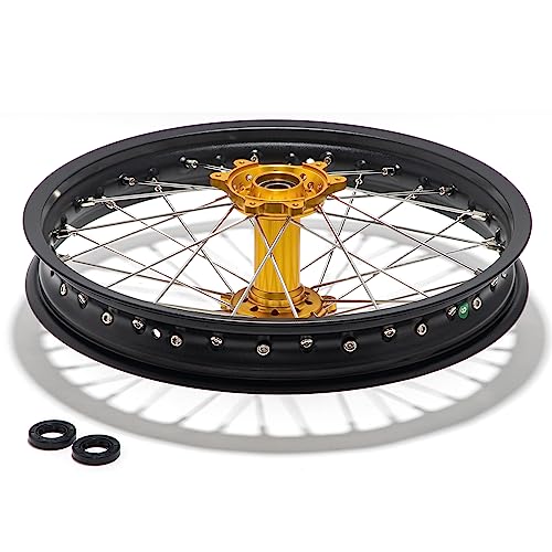 TOFR 18"x2.15" CNC Rear Wheel Rim Hub Set for Surron Ultra Bee - color: Gold, size: N/A Front 18" Rear