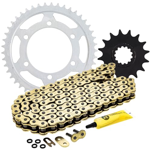 NICHE Drive Sprocket Chain Combo for Yamaha MT-09 FZ09 XSR900 Front 16 Rear 45 Tooth 525VM-X X-Ring 110 Links - size: X-Ring Chain