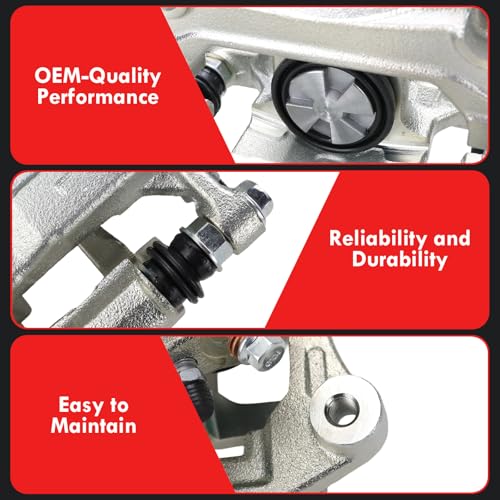 2pcs Rear Brake Caliper with Bracket Replaces 18-B5002 18-B5003 - size: 18-B5002+18-B5003