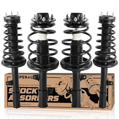 KUIPERAUTO Front and Rear Complete Strut Assemblies 171678 171679 171680 171681 Compatible with 1997-2001 Toyota Camry 4 Cylinder Engines(Set of 4) - size: 4x Front+Rear Struts, style: 97-01 Toyota Camry