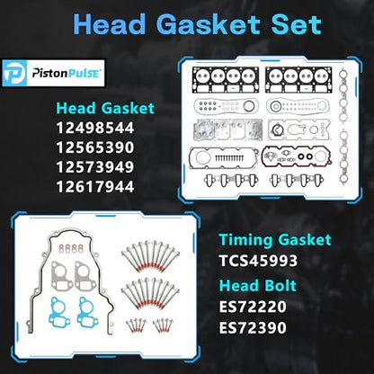 5.3L NON AFM Camshaft Lifter Kit with Full Gasket Set for Overhaul - color: QH-DTB-GM5300-NAFM-001
