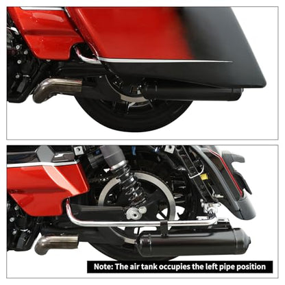Adjustable Rear Air Ride Suspension & Tank Fit For Harley Touring 1994-2025 - color: Air Ride Suspension Tank