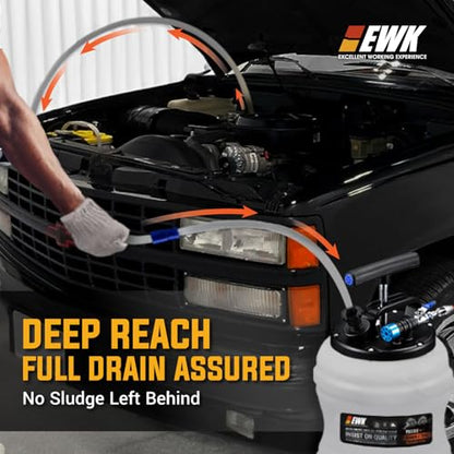 EWK 10.5L Pneumatic/Manual Oil Extractor Pump for Oil Change - size: 10.5L