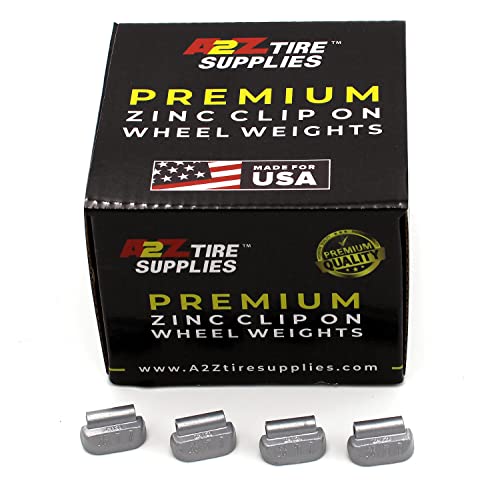 T Series Hammer on ZINC Wheel Weights Coated (0.25oz) Box of 100pcs - size: 0.25oz