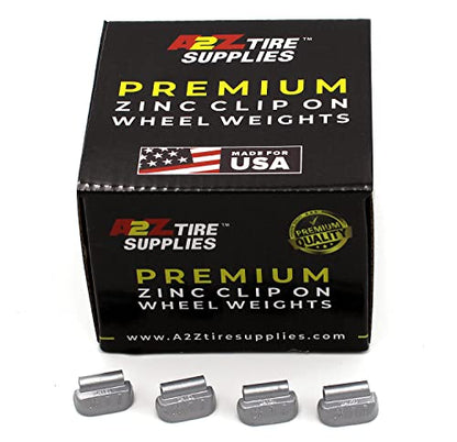 T Series Hammer on ZINC Wheel Weights Coated (0.25oz) Box of 100pcs - size: 0.25oz