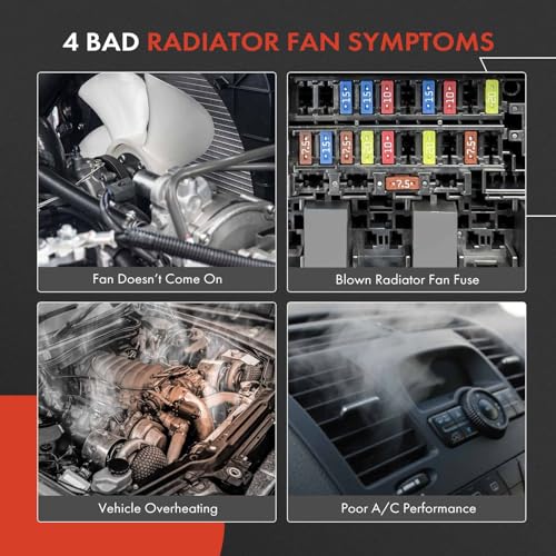 A-Premium Right Engine Radiator Cooling Fan Assembly