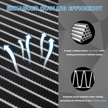 Aluminum Radiator Cooler fit for Suzuki GSXR600 GSX-R750 2011-2024 - color: Silver