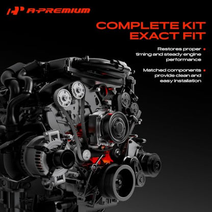 A-Premium Engine Timing Belt Kit with Water Pump