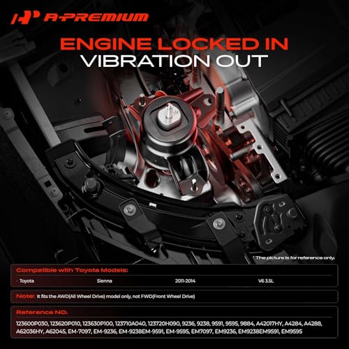 A-Premium Engine Motor and Transmission Mount Kit, with Torque Strut Mount