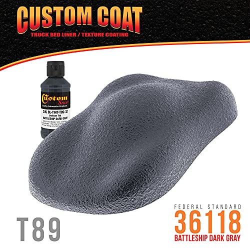 Custom Coat 3 Ounce, Battleship Dark Gray, Bedliner Tint Concentrate - color: Battleship Dark Gray, size: 3-Ounce (Pack of 1)