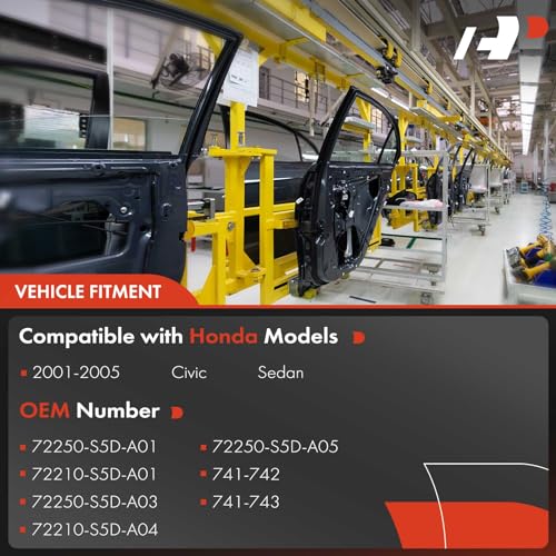 A-Premium Front Driver and Passenger Side Power Window Regulator with Motor - style: Front Driver and Passenger