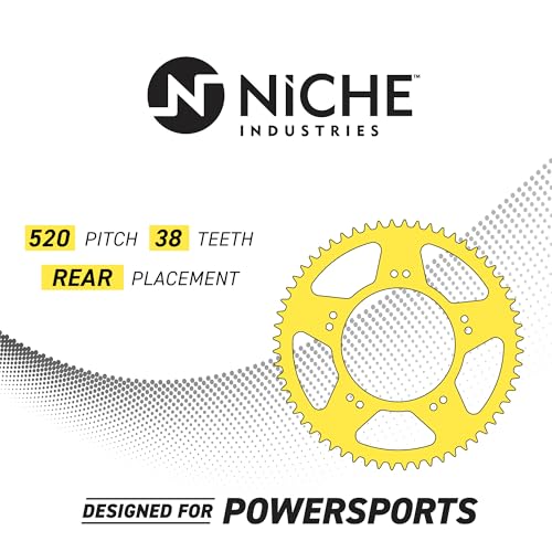 NICHE Drive Sprocket Chain Combo for Yamaha YFZ450 YFZ450SE Front 14 Rear 38 Tooth 520V O-Ring 98 Links - size: O-Ring Chain