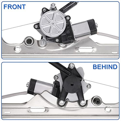 Obaee Front Passenger Side Power Window Regulator & Motor Assembly 741-645 Compatible with Chevrolet/Chevy Silverado Tahoe Suburban/GMC Yukon XL Sierra Escalade Pickup Truck SUV 2000-2006 - size: Front Right Passenger Side