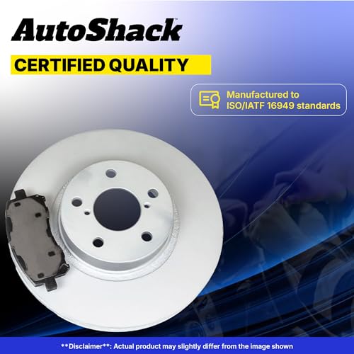 AutoShack Front & Rear Coated Rotors & Ceramic Pads for VW Jetta 2006 - style: ArmorStop & Pad