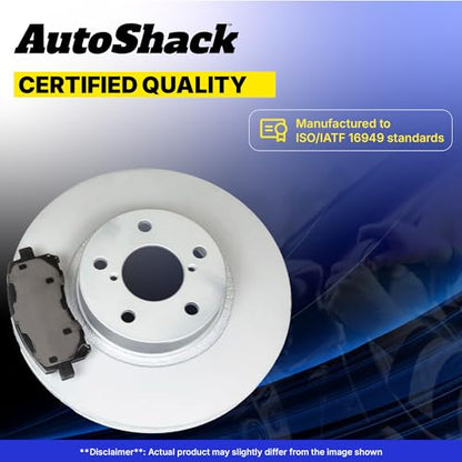 AutoShack Front & Rear Coated Rotors & Ceramic Pads for VW Jetta 2006 - style: ArmorStop & Pad
