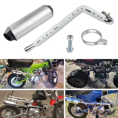 FLYPIG 28mm Muffler Exhaust Pipe kit Assembly fit 125cc 140cc 150cc
