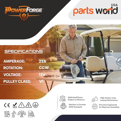 23A 12V Starter Generator for Club Car DS FE290 FE350 1996-up Golf Cart |Club CAR Precedent 2004-2015 | 1-Yr Warranty || 1018337-01 101833701CC 15404 G096503 GHI0001 308-102 SG806 34175101 420-46001