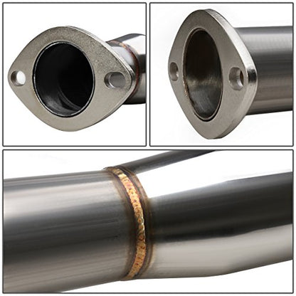 Auto Dynasty 4" Round Catback Exhaust System For 1992-2000 Honda Civic - color: Round Tip