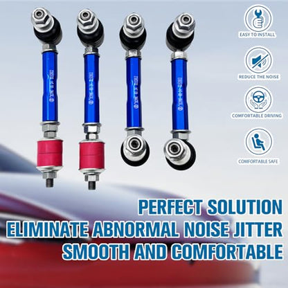 4Set Modified Adjustable Sway Bar 2003-09 Lexus GX470 03-22 Toyota 4Runner - size: 7.48-9.84' / 5.91-7.87'