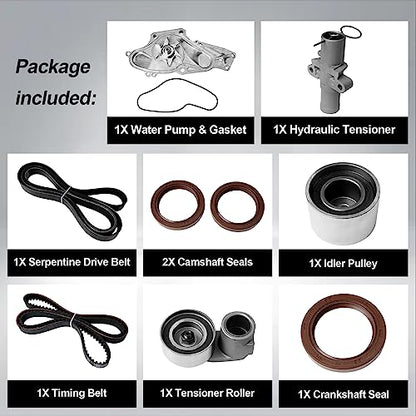 Timing Belt Kit Water Pump, Fit For 2003-2018 Honda Accord Odyssey Pilot - size: TKH002