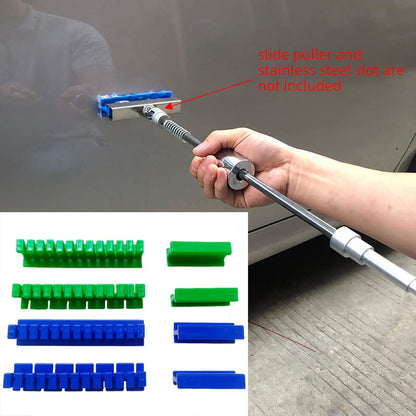 CYGOODS Consumables Car Dent Pulling Glue Nylon Tabs, Dent Repair Tools, for Auto Paintless Repair Slide Hammer Puller, Long Damage Removal Tool Set -16pcs Nylon Glue Tabs - size: 16pcs only nylon glue tabs set