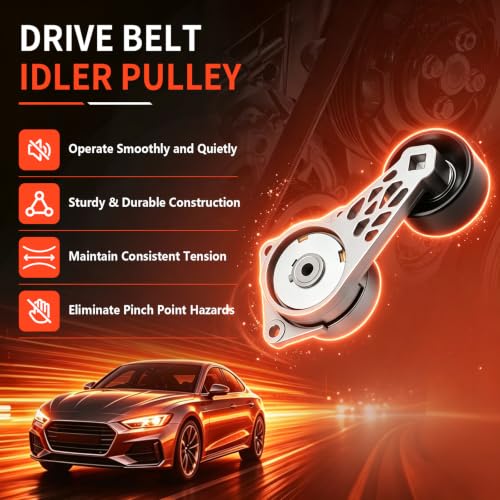 38133 Belt Tensioner w/Pulley for Ford E-150 F-150 Expedition - size: 38133