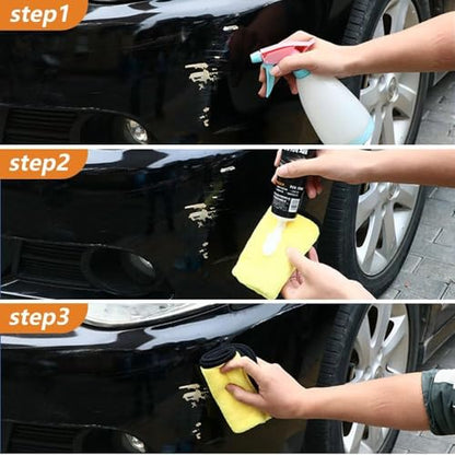 Scratch Repair Wax for Car, 2025 Upgrade Car Scratch Repair Paste Polishing Wax, Premium Car Scratch Remover Kit with Wipe & Sponge for Vehicles for Scratches