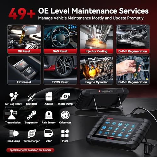 iCarsoft CR MAX 2026 Version Bidirectional Scan Tools Dealer-Level Full System Diagnosis Up to 50 Services All Active Test Lifetime Free Update OBD2 Scanner Diagnostic Tool ECU Coding CAN FD