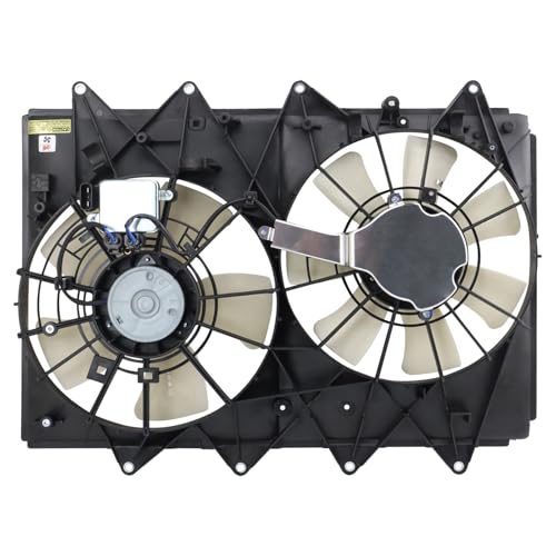 TRQ Radiator Dual Cooling Fan Assembly - style: RFA73762