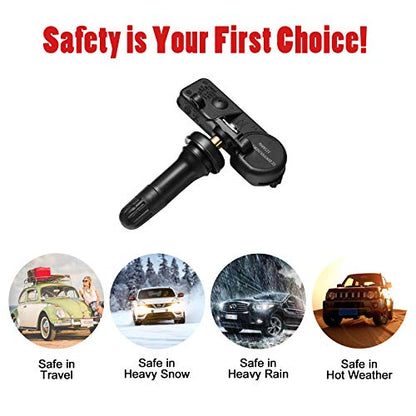 BDFHYK TPMS Sensor 315Mhz Programmed Tire Pressure Sensor Compatible with Lincoln Replaces# 9L3Z-1A189-A DE8T-1A180-A DE8T-1A180-AA - style: 9L3Z-1A189-A*4