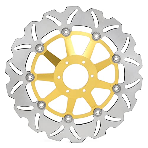 Front Rear Brake Disc Rotors Pads Kit for Honda CBR 1100 XX Blackbird 1997 1998 - color: Gold, size: CBR 1100 XX Blackbird 1997 1998